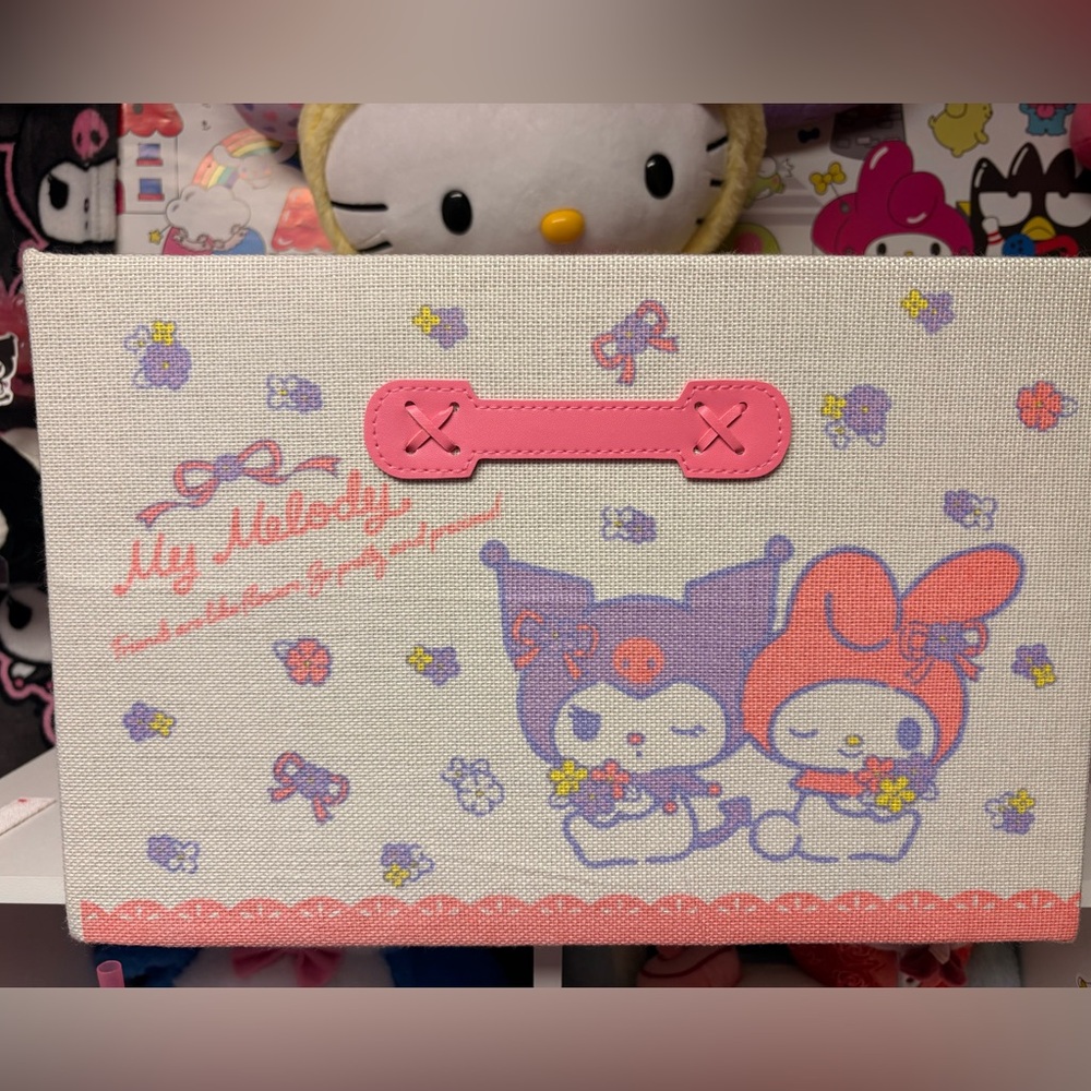 My melody & kuromi collapsible bins (set of 2)